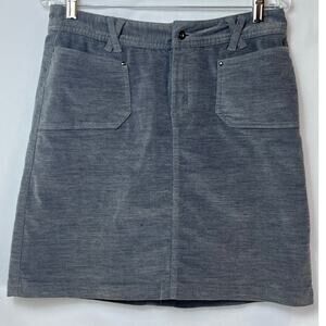 Merrell Women's Size 6 Gray Velvet A-Line Winter Mini Skirt